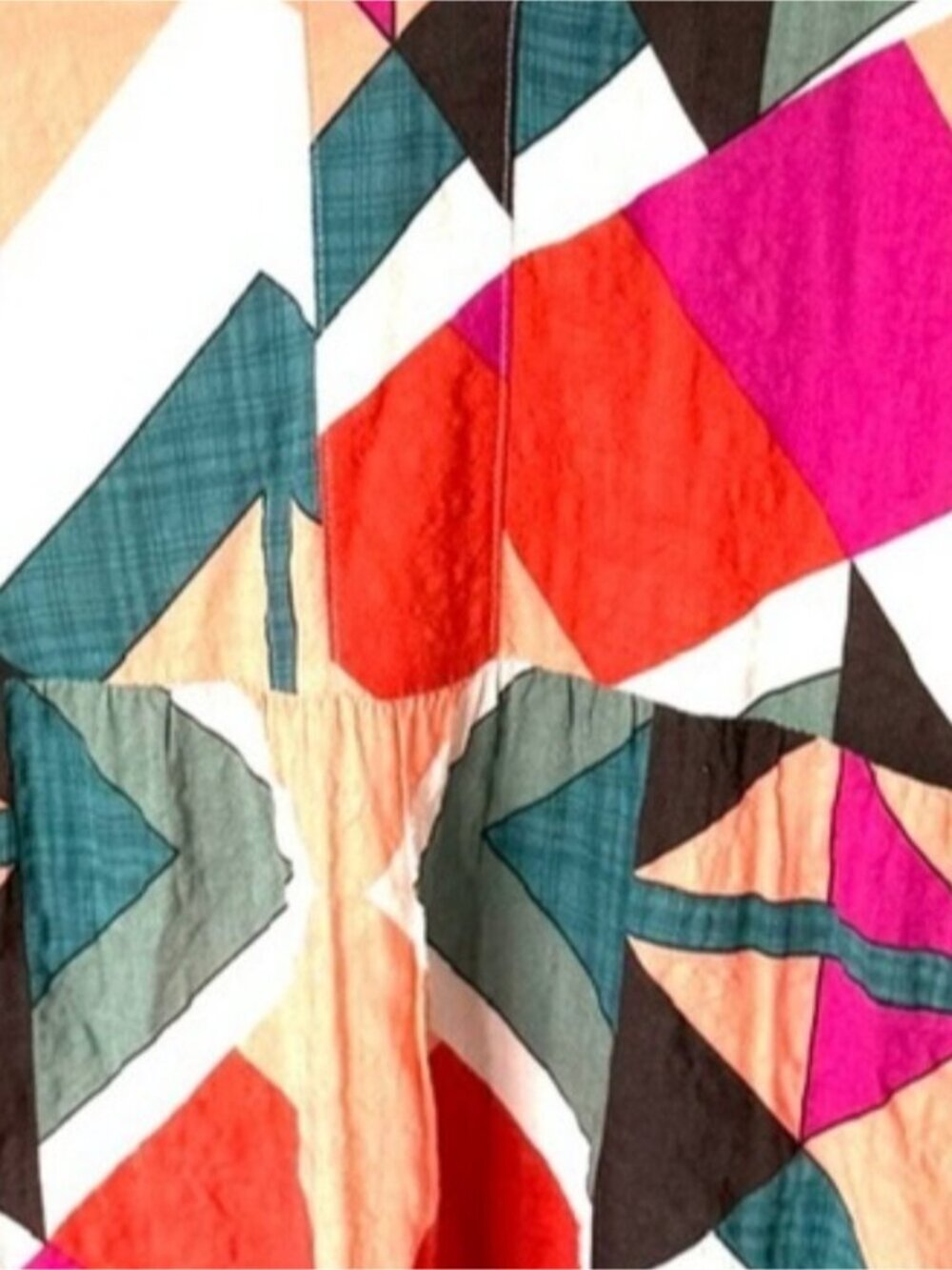 THML Geo Print Tiered Dress Size Small